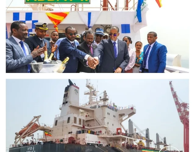 Ethiopia takes over a new modern ship from china
