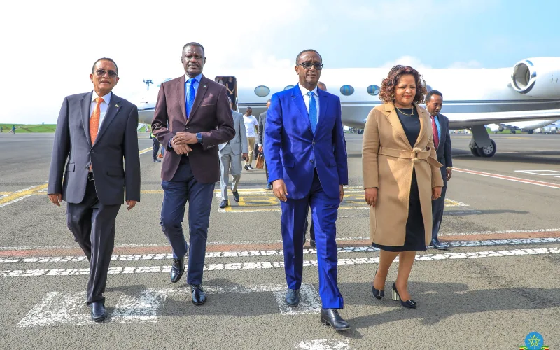 Rwandan Foreign Minister Arrives in Addis Ababa for a Working Visit