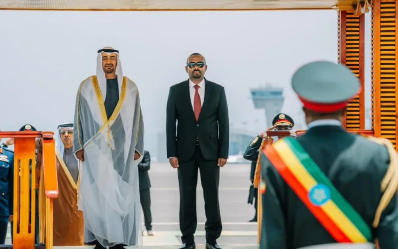UAE president Arrives in Ethiopia