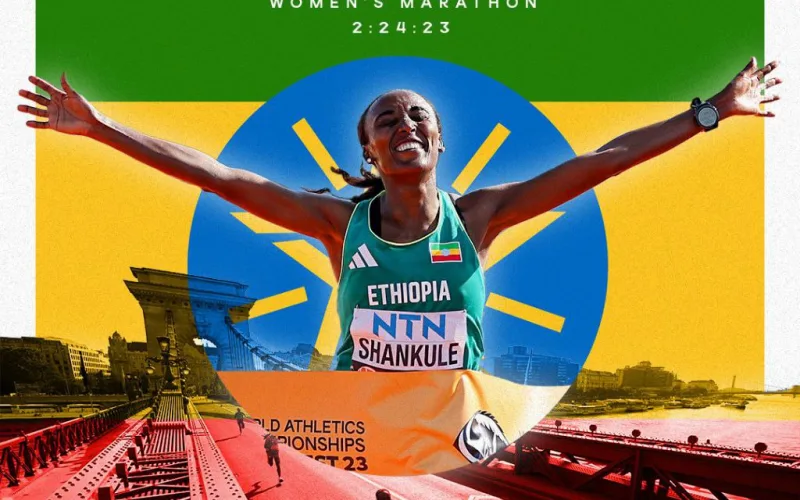 Ethiopia wins gold and silver medals in women’s marathon