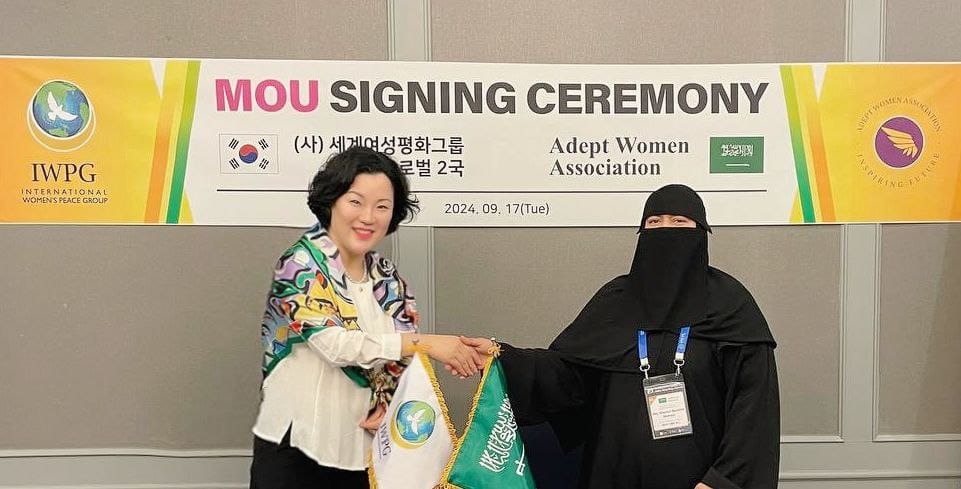 IWPG Global Region 2 Signs MOU with Adept Chairwoman Association in Saudi Arabia